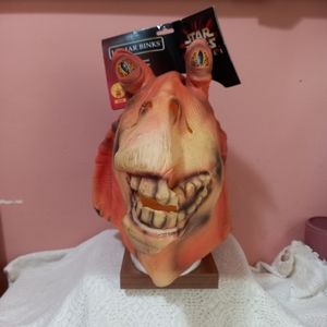 Jar Jar Binks Episode 1 Star Wars Vintage Halloween Mask Rubie’s Lucasfilm Child